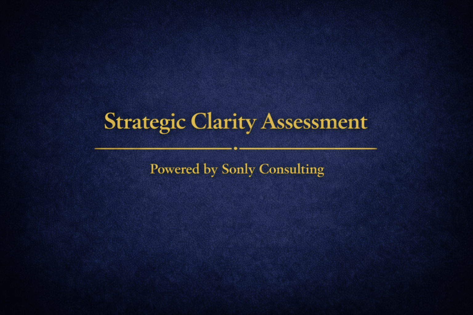 Strategic Clarity Assessment